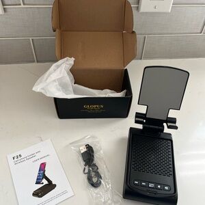Black Glopus Wireless Charger with Bluetooth Speaker-New